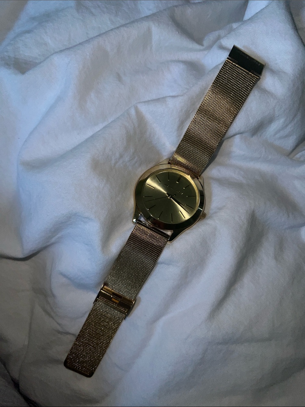 Michael Kors Gold-Tone Mesh Strap Men's Watch